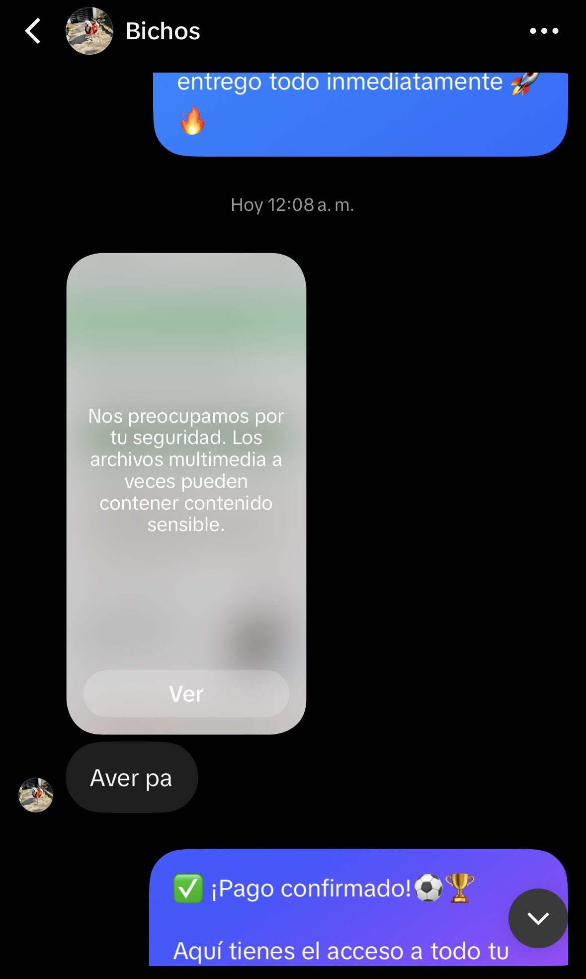Conversación real con cliente satisfecho del pack